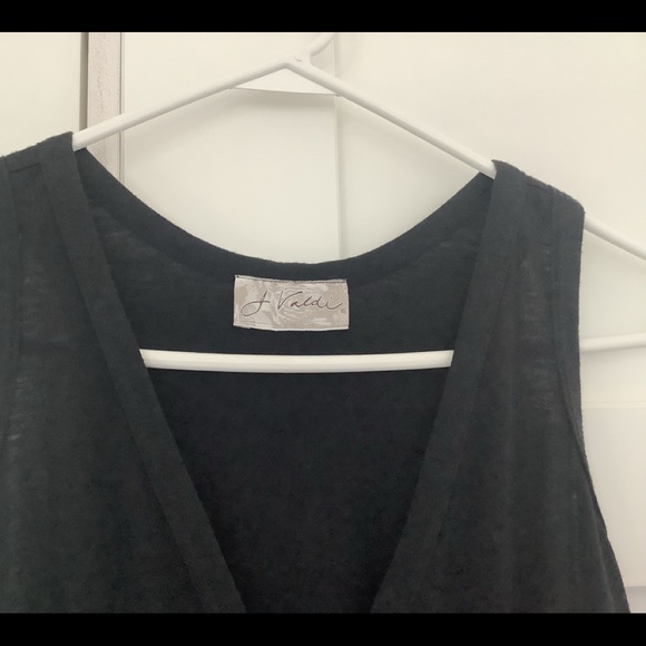 J Valdi black cotton bathing suit coverup - Picture 2 of 4